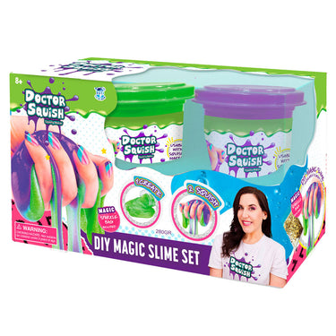 Boti doctor squish slijm value pack - groen en paars, 240 gram