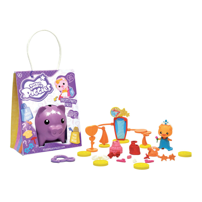 Load image into Gallery viewer, Boti pockey money piggies speelfiguur met spaarpot - prom party pack
