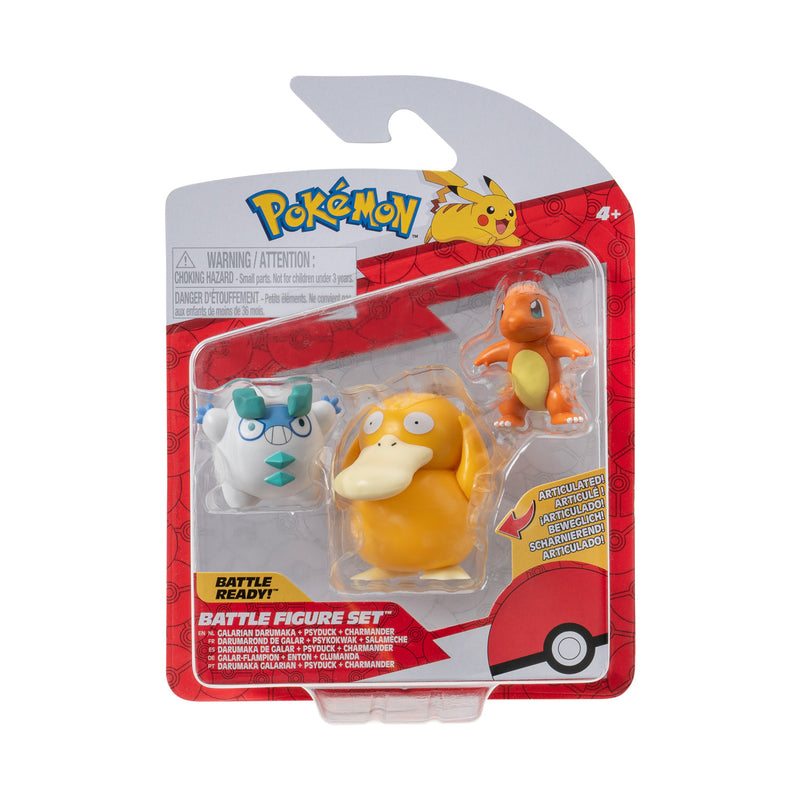 Load image into Gallery viewer, Boti batte figuur set charmander, galarian, darumaka, 3st.

