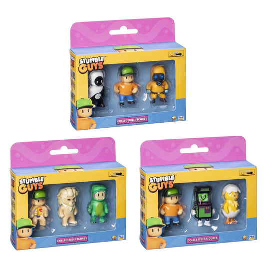 Boti stumble guys actiefiguren, 3-pack
