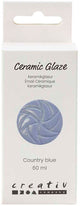 Creativ company keramiek glazuur 984-1101 c dekkend country blue - 60ml