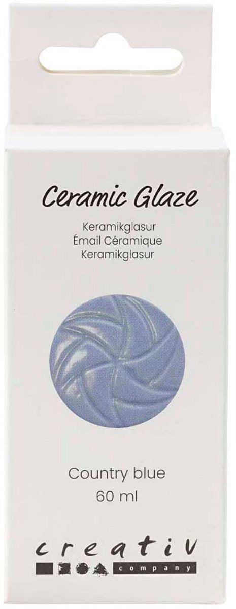 Chargez l'image dans la visionneuse de la galerie, Creativ company keramiek glazuur 984-1101 c dekkend country blue - 60ml
