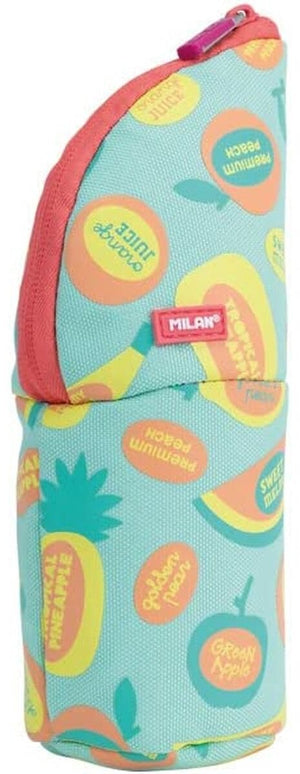 Milan schoolpennenzak frutikis groen oranje 21 x 11,5 x 8 cm