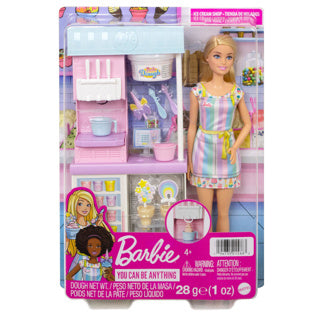 Load image into Gallery viewer, Barbie ice cream shopkeeper speelset
