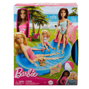 Barbie zwembad met pop