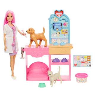 Load image into Gallery viewer, Barbie career pet vet playset
