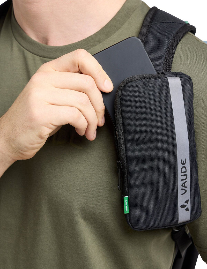 Load image into Gallery viewer, Vaude shoulder strap phone bag - smartphone bag black
