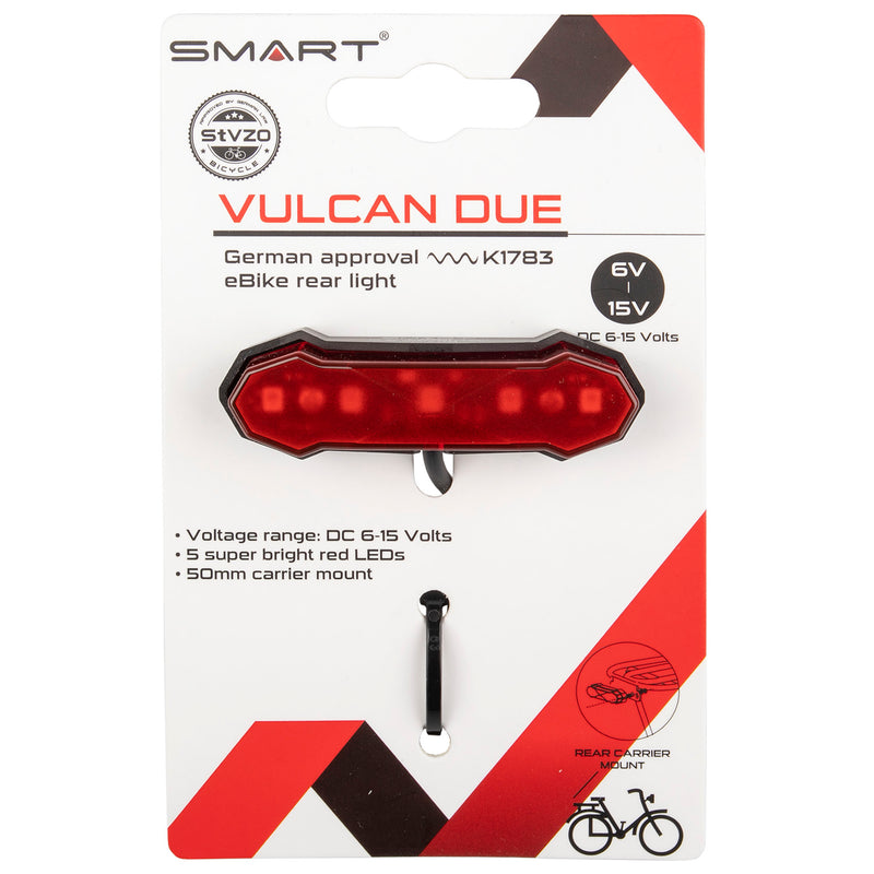 Afbeelding laden in galerijviewer, Smart vulcan due e-bike carrier rear light
