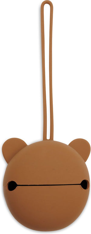 Jollein baby speenhouder siliconen - ø7cm - caramel