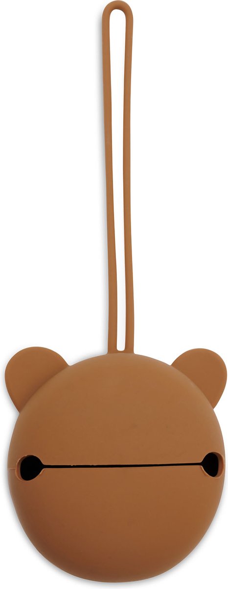 Jollein baby speenhouder siliconen - ø7cm - caramel