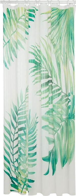 Sealskin leaves douchegordijn 180x200 cm - peva - groen wit