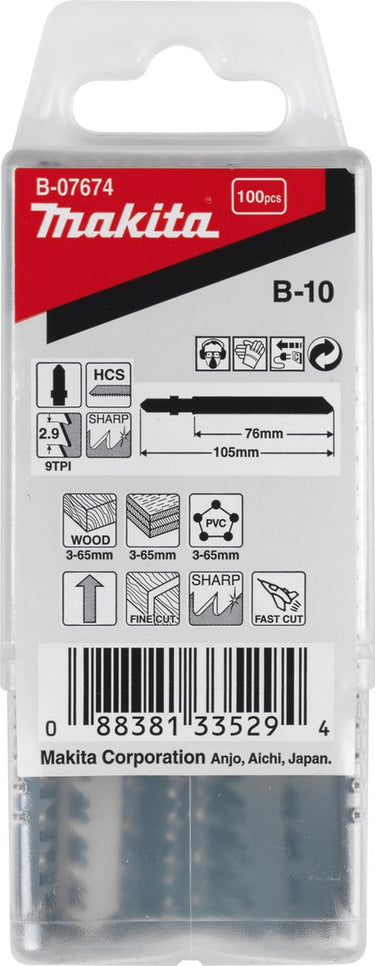 Makita decoupeerzaagblad hout 76mm b10 - b-07674