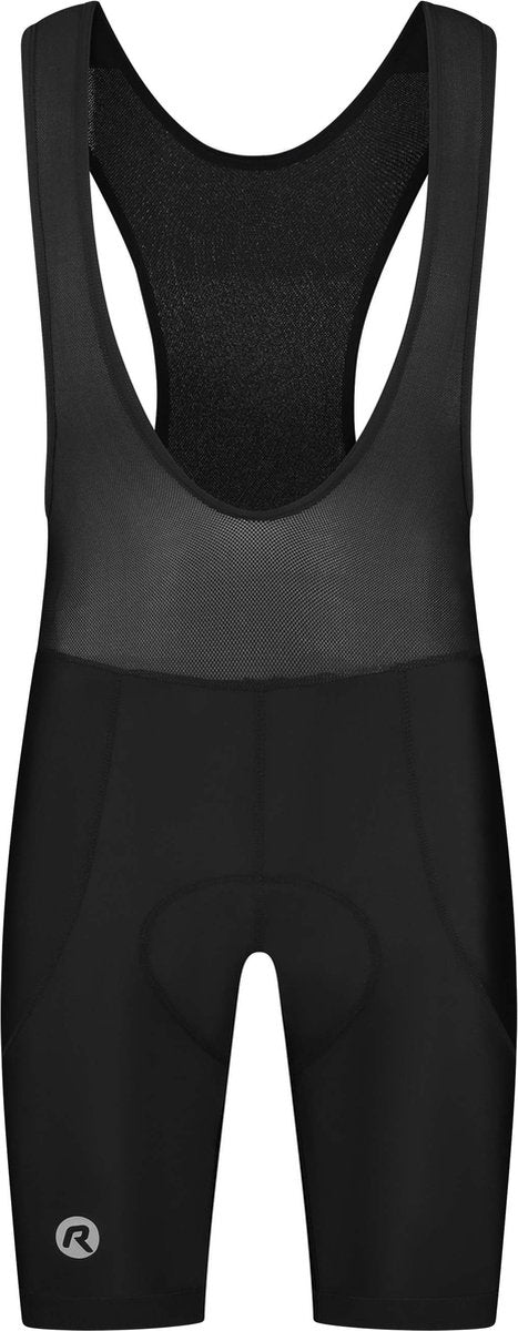 Rogelli core korte fietsbroek heren met zeem en bretels - bibshort - zwart - maat 4xl