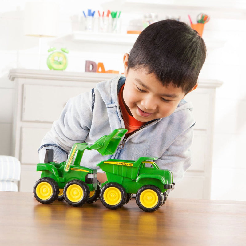 Load image into Gallery viewer, Spectron John Deere Kiepwagen en Tractor
