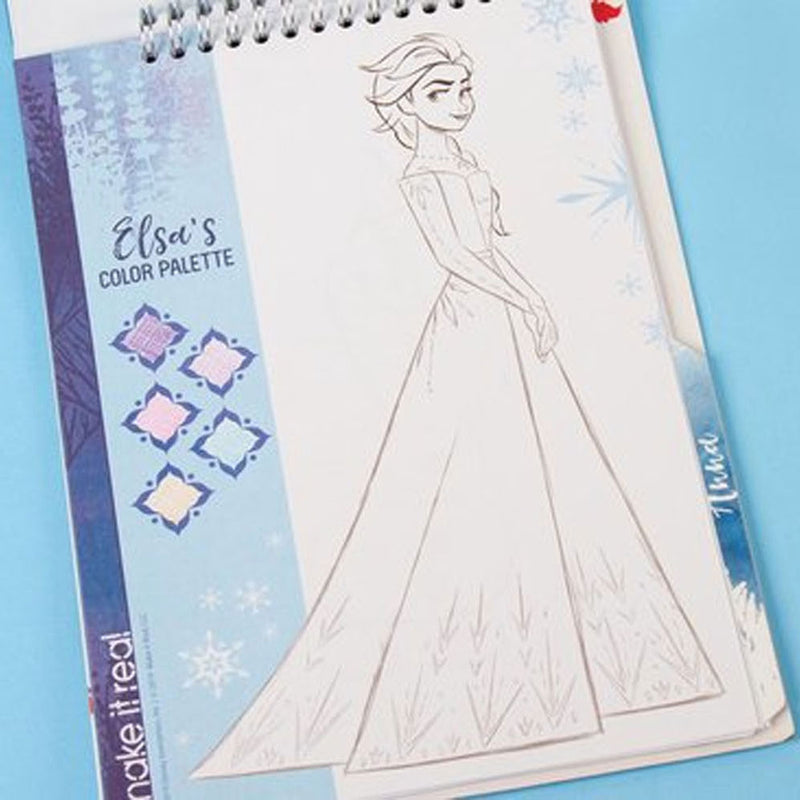 Load image into Gallery viewer, Spectron Frozen Sketchen Stickerboek met Stencils
