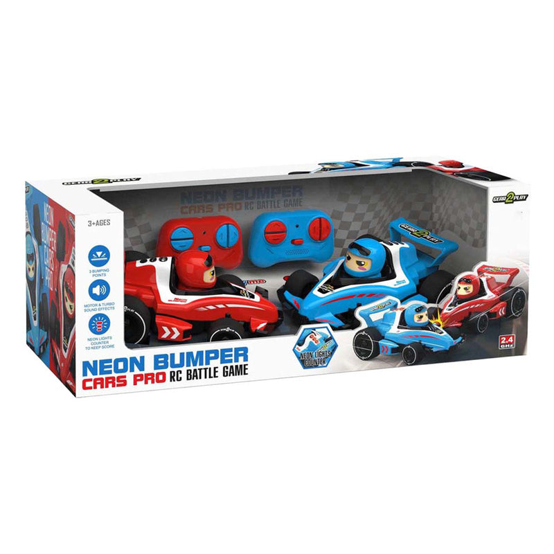 Chargez l'image dans la visionneuse de la galerie, Gear2play rc neon bumper cars pro duoset - rc formule 1 battle cars - ga een botsduel aan!
