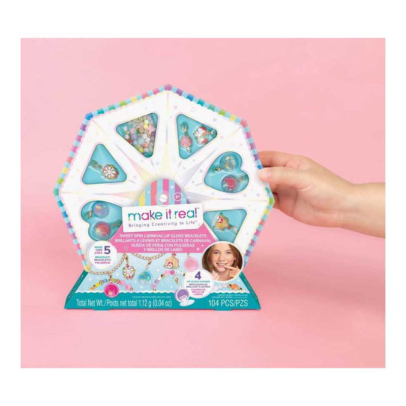 Load image into Gallery viewer, Spectron make it real - sweet spin carnaval lipgloss armbanden set
