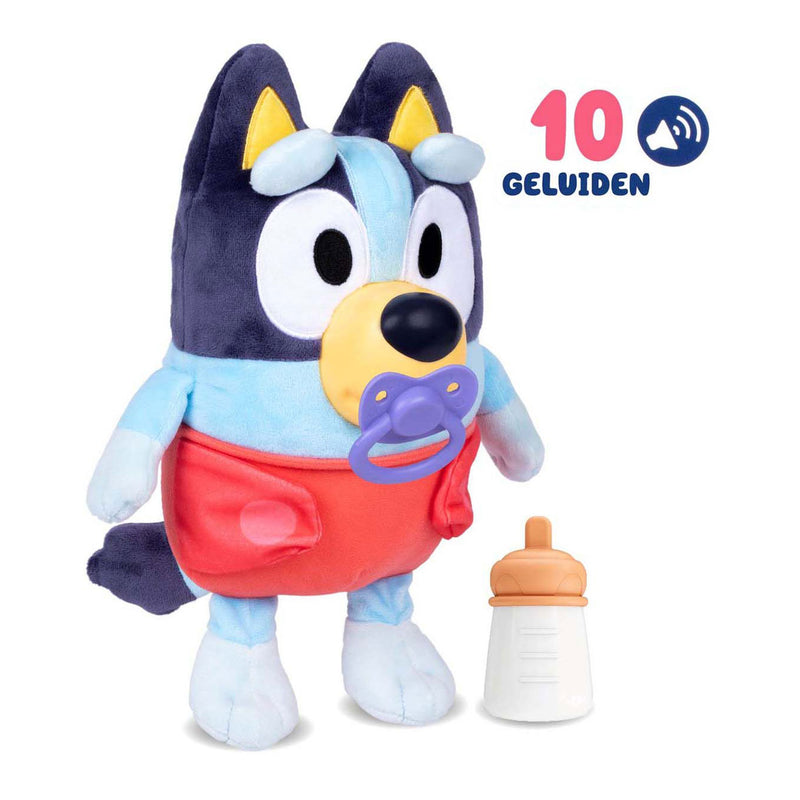 Afbeelding laden in galerijviewer, Spectron baby bluey cuddle and care interactief pluchen knuffel
