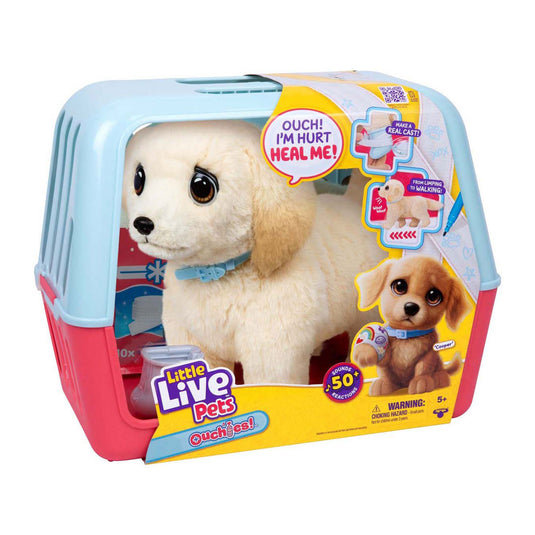 Little live pets ouchies puppy cooper - interactieve knuffel