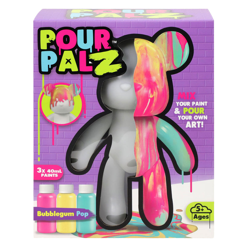 Chargez l'image dans la visionneuse de la galerie, Gear2play pour palz large paint bear 'bubblegum pop' - gietverfset (roze, geel, turquoise)
