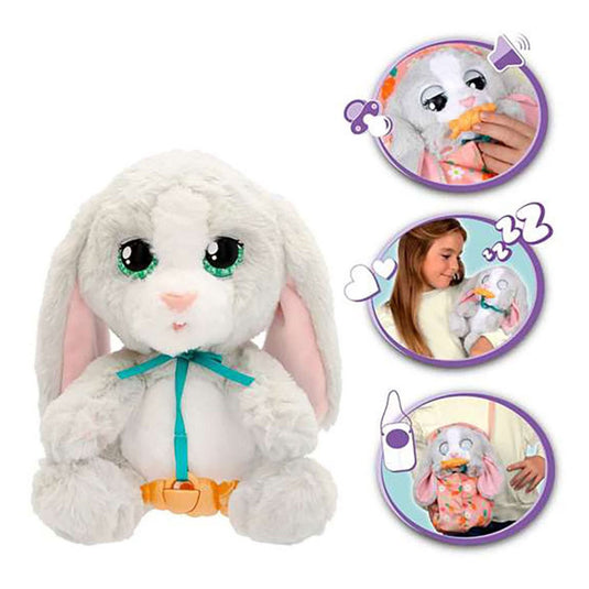 Spectron baby paws bunny interactieve knuffel - 20 cm