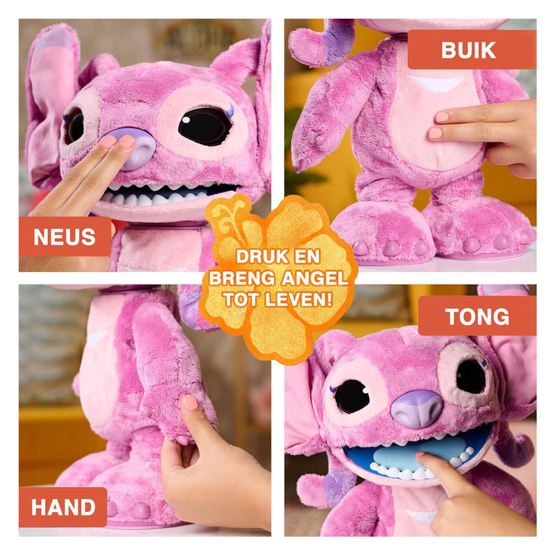 ギャラリービューアに画像をロードする, Just play disney stitch - ultimate angel - interactieve pluchen knuffel - brabbelt zijn angel taal, danst, zingt en beweegt
