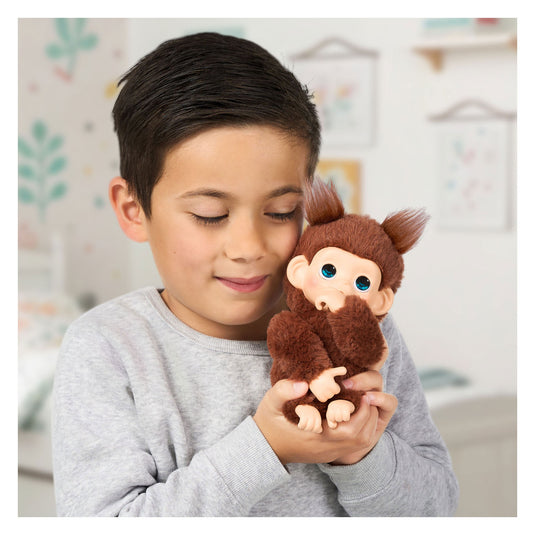 Little live pets my baby mini monkey brown - interactieve knuffel