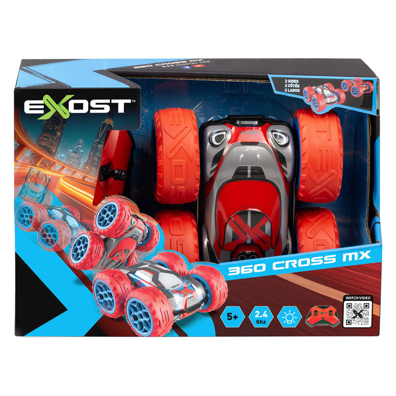 Afbeelding laden in galerijviewer, Exost rc 360 cross mx rood - rc auto - bestuurbare auto - lichtgevende koplampen
