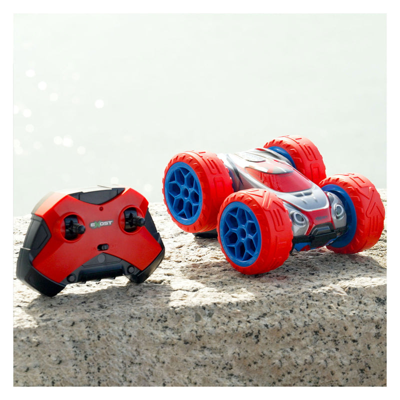 Afbeelding laden in galerijviewer, Exost rc 360 cross mx rood - rc auto - bestuurbare auto - lichtgevende koplampen
