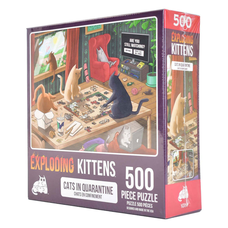 Load image into Gallery viewer, Asmodee exploding kittens puzzel, 500st.
