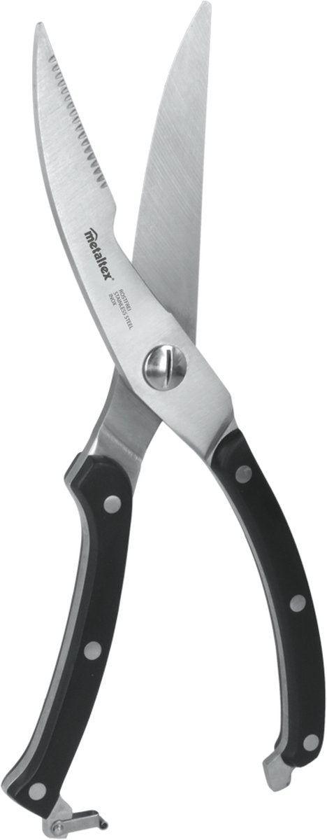 Metaltex - wildschaar - keukenschaar - rvs - handgreep bakelite - voor gevogelte - 25 cm