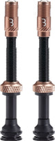 Bbb cycling corecap al valve - tubeless ventielset - 300% meer luchtstroom - universele pomp-compatibiliteit - aluminium - 60mm - 2 stuks - koper - bti-166