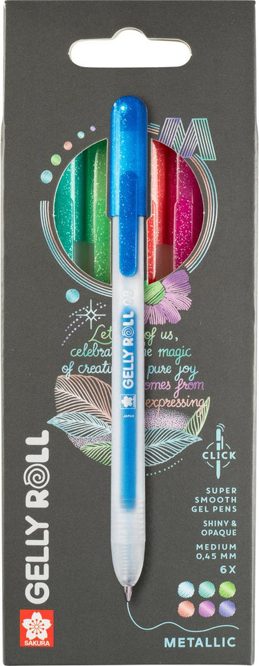 Sakura gelly roll retractable metallic set 6