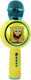 Otl technologies sponge bob - draadloze karaoke microfoon voor kinderen - oplichtend led display - speaker - stemvervorming