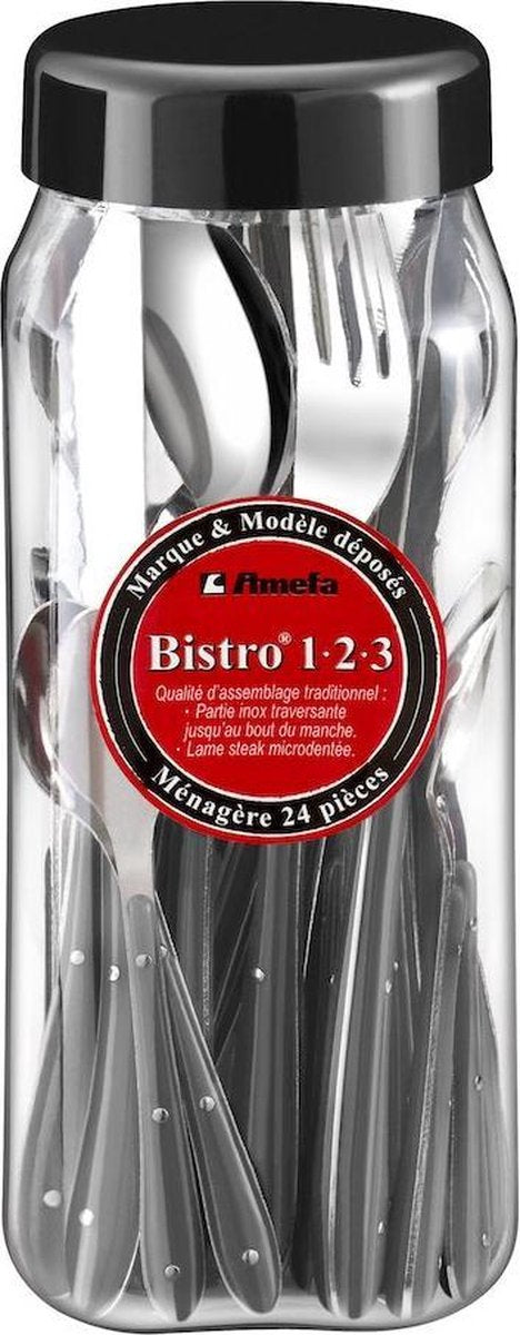 Amefa retail 1-2-3 bestek s24 anthraciet