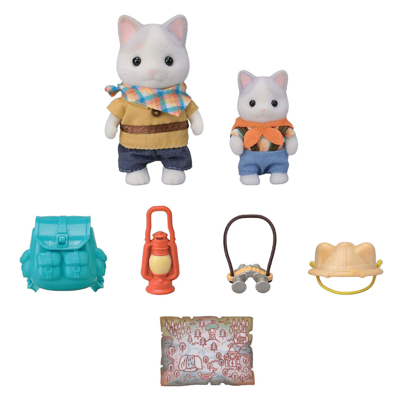 Load image into Gallery viewer, Sylvanian families 5763 duo avonturies latte kat broer en baby

