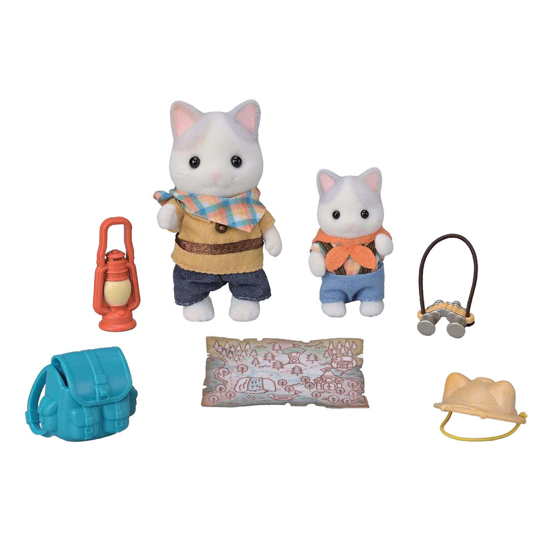 ギャラリービューアに画像をロードする, Sylvanian families 5763 duo avonturiers - latte kat broer en baby- fluweelzachte speelfiguren
