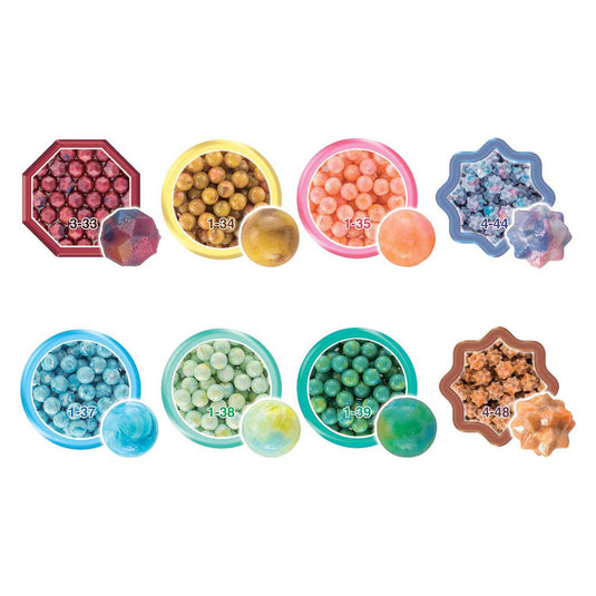 Aquabeads navulling multikleuren parel mix- meerdere kleuren in 1 parel - watercolourbeads- 800 parels