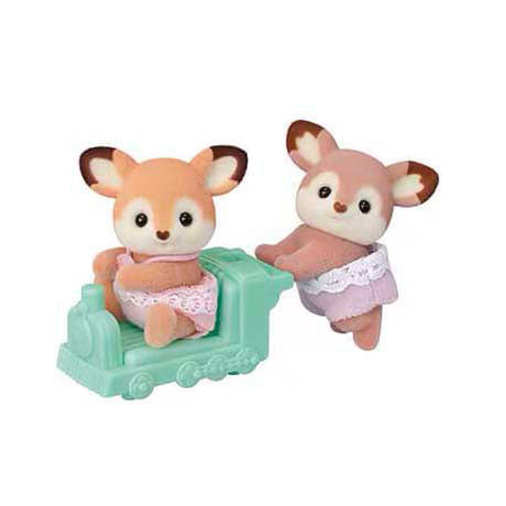 Afbeelding laden in galerijviewer, Sylvanian families 5800 tweeling herten- 2 fluweelzachte speelfiguren
