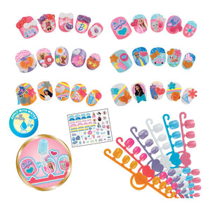 Aquabeads barbie nagel navullingsset- 30 kinder nagels die plakken met water