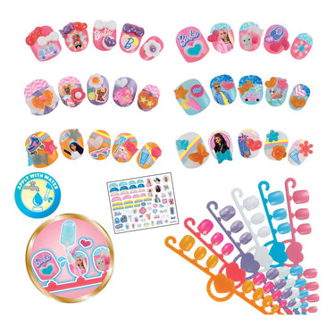 Aquabeads barbie nagel navullingsset- 30 kinder nagels die plakken met water
