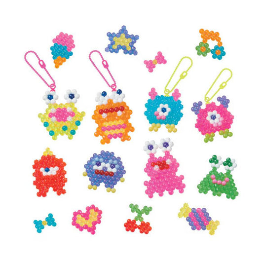 Aquabeads neon gekke monsters set- kleurrijke parels die magisch aan elkaar plakken door water