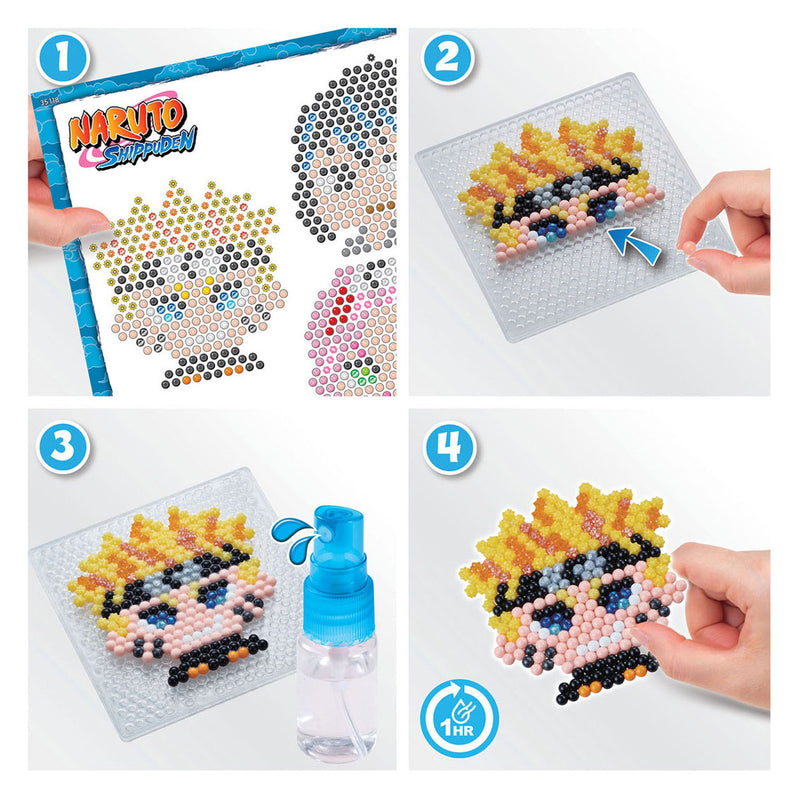 Afbeelding laden in galerijviewer, Aquabeads naruto sleutelhanger knutselset- parels die met water aan elkaar plakken
