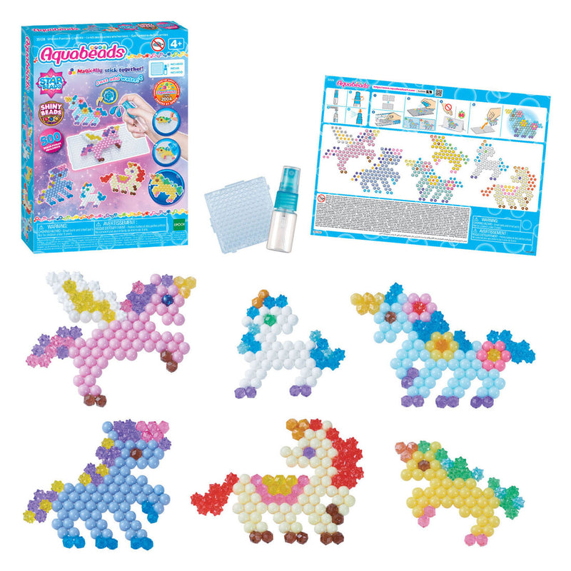 Chargez l'image dans la visionneuse de la galerie, Aquabeads unicorn friends craft kit- complete set met 500 parels in 27 kleuren
