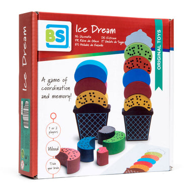 Bs toys ijs creaties hout - balans en stapelspel