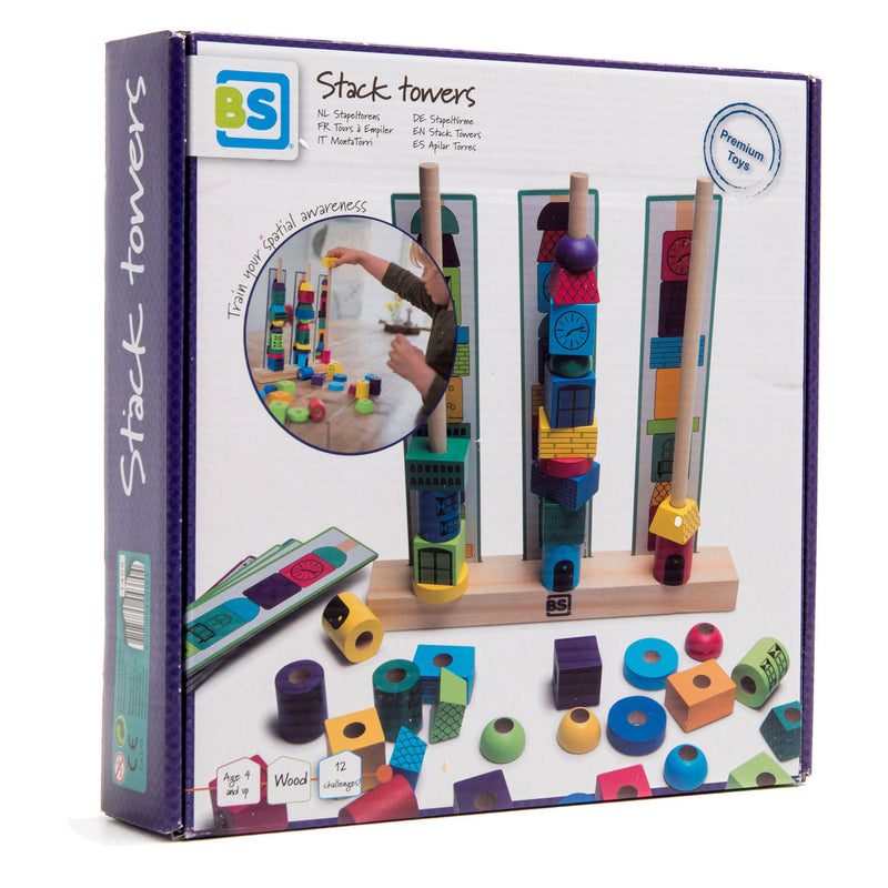 Load image into Gallery viewer, BS Toys Stapeltorens Hout Stapelspel
