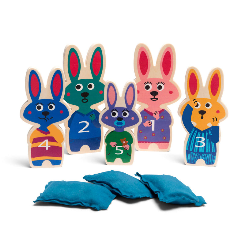 Load image into Gallery viewer, Bs toys balwerpen bunnies hout - werpspel
