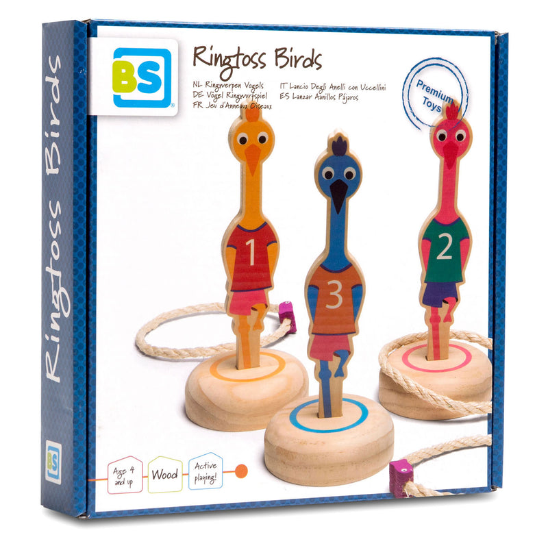 Load image into Gallery viewer, Bs toys ringwerpen vogels hout - werpspel
