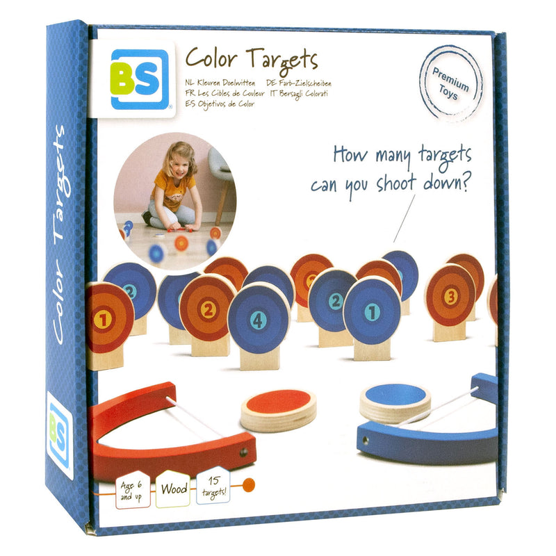 Load image into Gallery viewer, BS Toys Kleuren Doelwitten Hout Afschietspel
