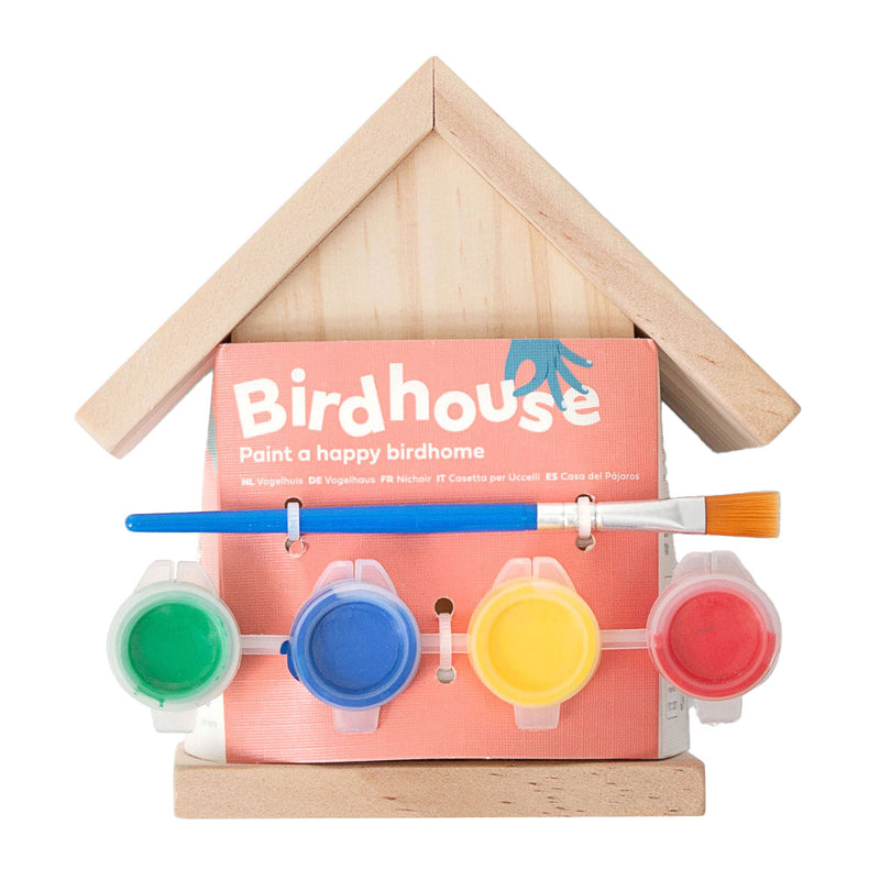 Load image into Gallery viewer, Bs toys maak je eigen houten vogelhuisje bouwset
